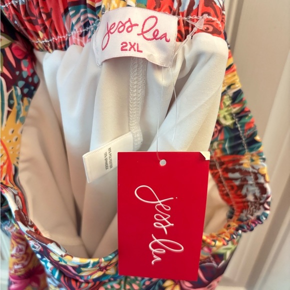 Colorful Tropical Print Skort - Picture 3 of 4